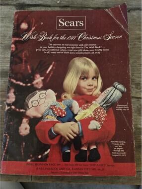 VTG 1971 Sears Christmas Wish Catalog Boys & Girls Toys Fashion Decor